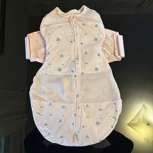 Unbranded Pink Planet Print Baby Sleep Sack Swaddle